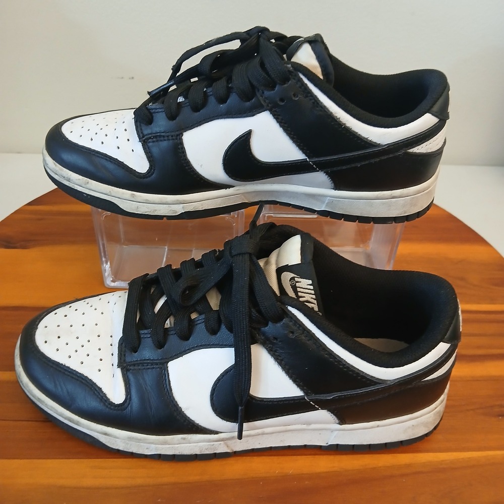 Nike Dunk Low Panda Womens 7.5 Black White Shoes Sneakers DD1503-101